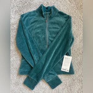 NWT Velvet Scuba Track Jacket Lululemon Size 10 Womens